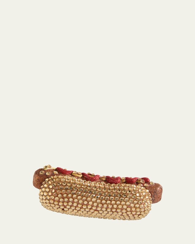 Jeweled Hot Dog Ornament